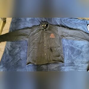 Tillman onyx welding long sleeve work shirt jacket size mens large black